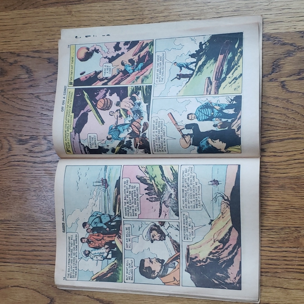 Vintage 60s Classics Illustrated No. 149 Off On A Comet Jules Verne Comic Book - Picture 11 of 16
